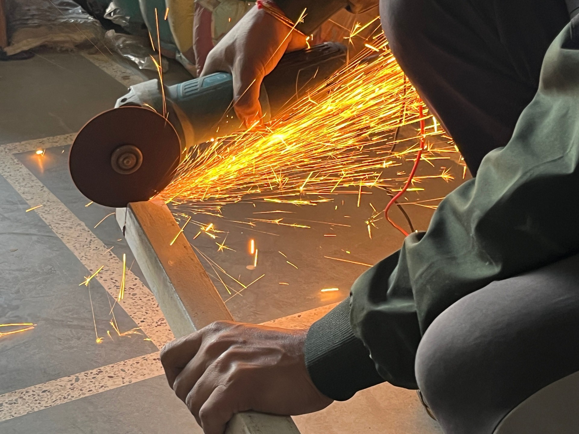 Cutting From Angle Grinder